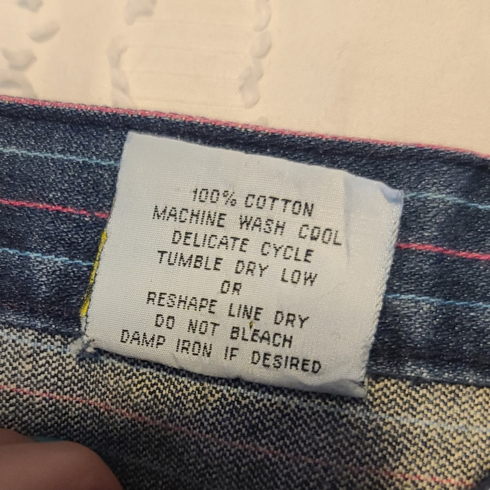 Vintage Liz Thomas Pinstripe Hi Rise Jeans - Picture 3 of 6